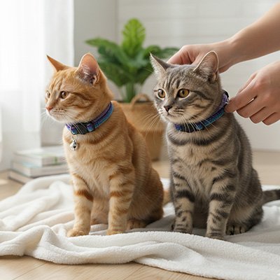 COLLIER POUR CHAT ANTI ĂTRANGLEMENT | VIOLET - Leschamour
