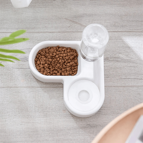 DISTRIBUTEUR CROQUETTES ET EAU CHAT | SPĂCIAL ANGLE - Leschamour