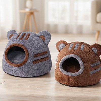 Nid chat tĂȘte d'ours chaud