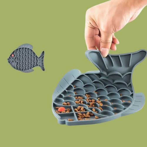 TAPIS DE LECHAGE CHAT | POISSON - Leschamour
