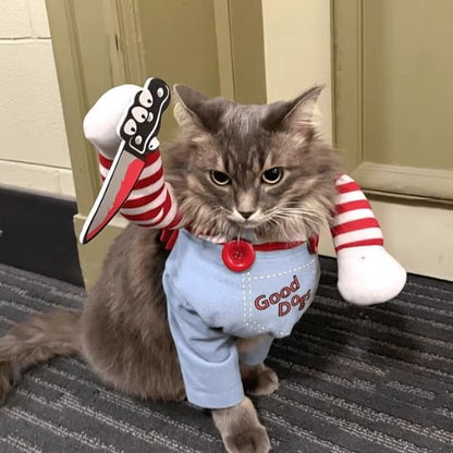 Déguisement-pour-chat-halloween-couteau-mignon