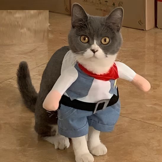 Déguisement-pour-les-chats-cowboy-cosplay