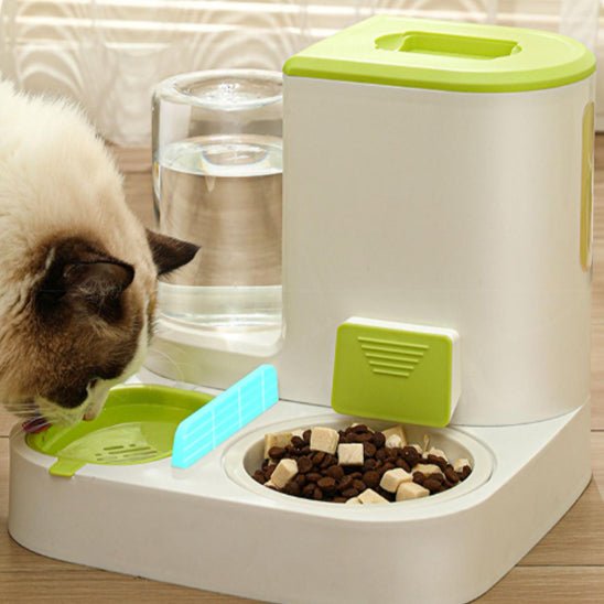 DISTRIBUTEUR CROQUETTES POUR CHAT | ANTI - DÉVERSEMENT - Leschamour