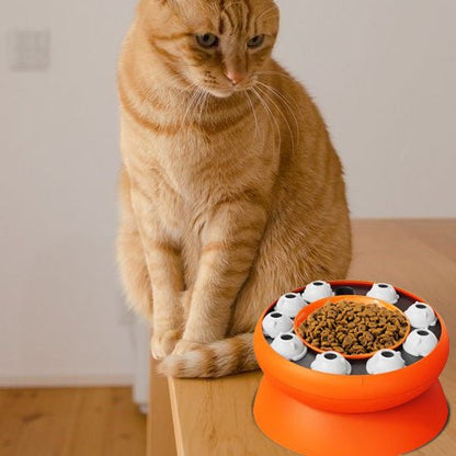 DISTRIBUTEUR CROQUETTES POUR CHAT | ANTI GLOUTON - Leschamour