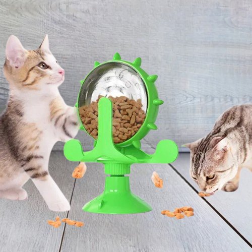DISTRIBUTEUR DE CROQUETTES POUR CHAT | WHEELCAT™ - Leschamour