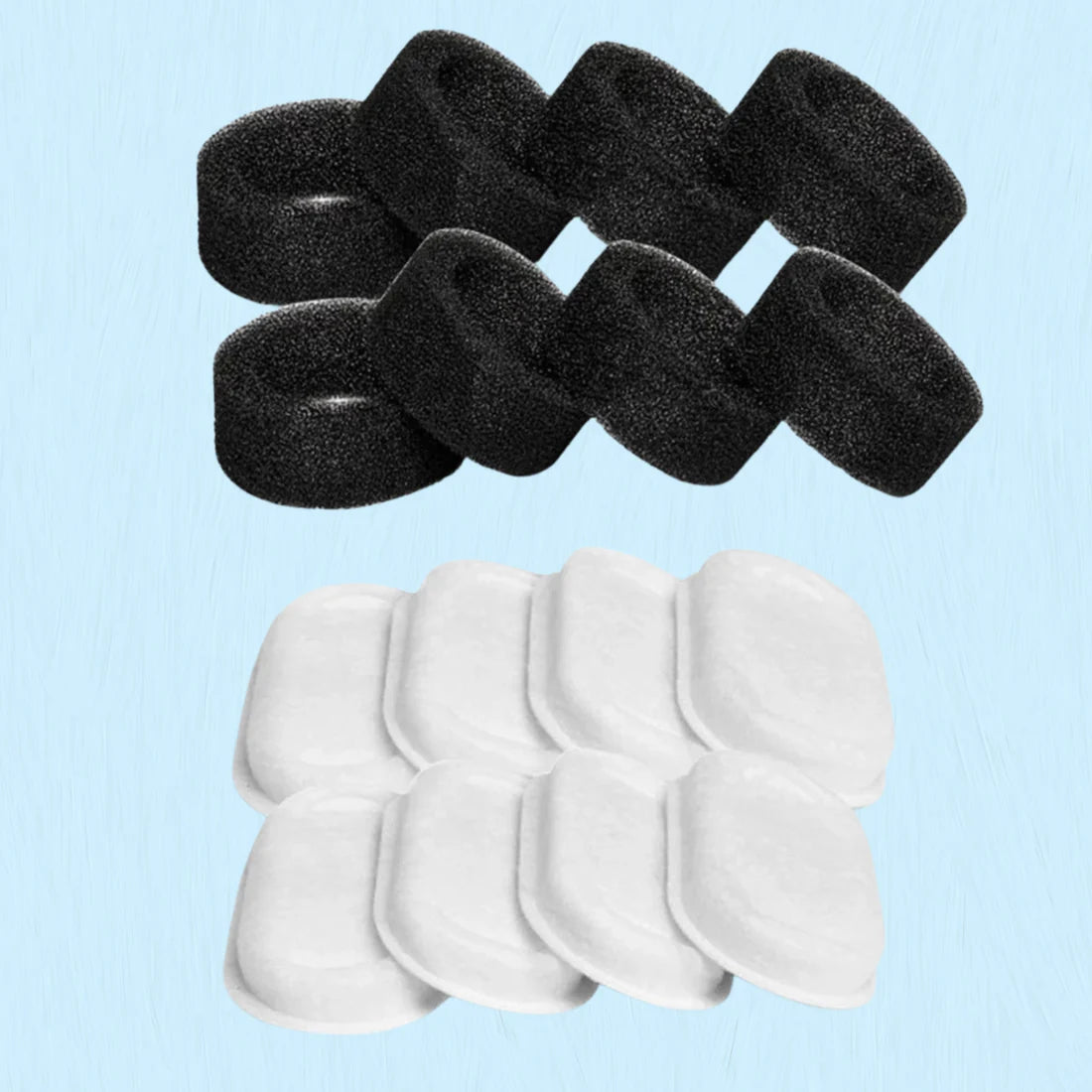 FILTRES FONTAINE EAU CHAT | PACK DE 8 AU CHARBON ACTIF - Leschamour