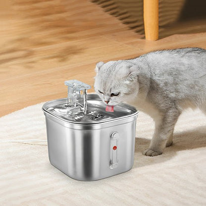 FONTAINE A EAU POUR CHAT | AVEC CAPTEUR DE MOUVEMENT - pratique Leschamour