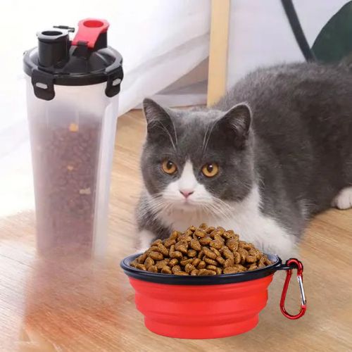 GAMELLE CHAT | PLIABLE ET PORTABLE POUR VOYAGE - Leschamour