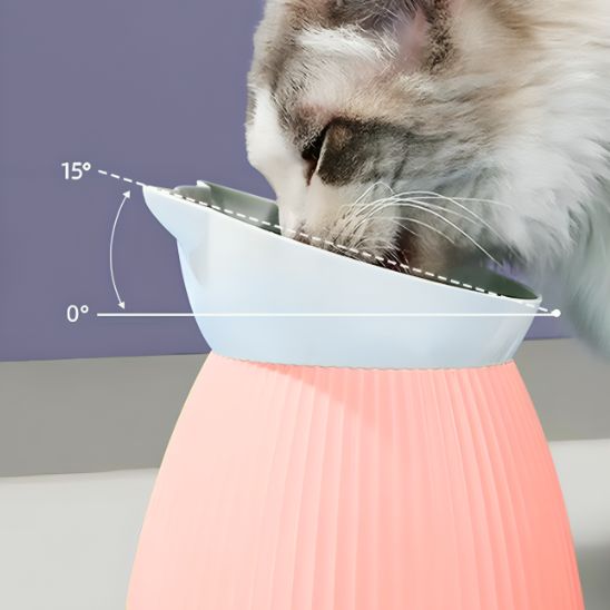 GAMELLE CHAT SURÉLEVÉE | INCLINABLE - Leschamour