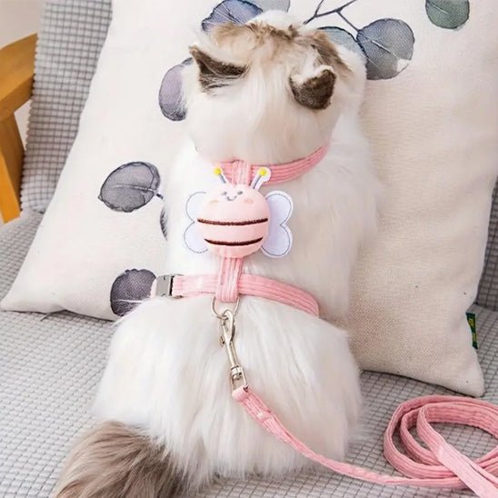 HARNAIS POUR CHAT | ABEILLE + LAISSE OFFERTE - Leschamour
