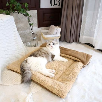 panier chat original cocon marron