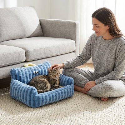 Panier pour chat original bleu