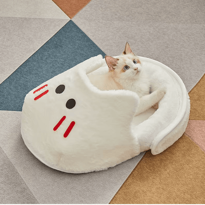 PANIER POUR CHAT ORIGINAL | CHAUSSON BLANC - Leschamour