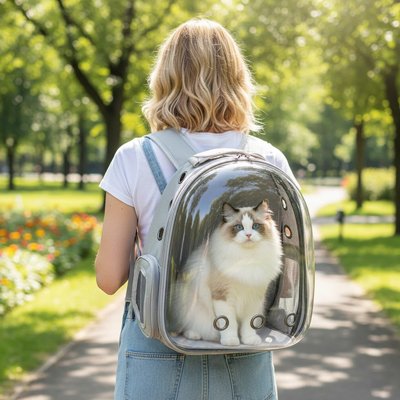 Sac à dos pour Chat bulle gris