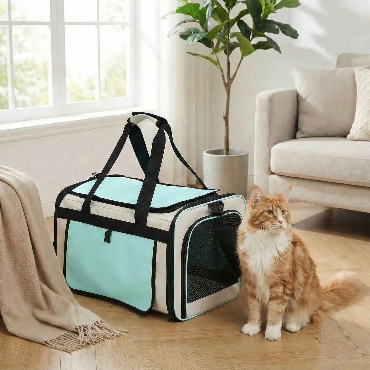 sac de transport pour chat 10 kg avec roulettes pratique
