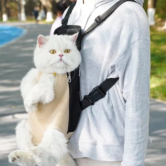 SAC POUR CHAT | EN MAILLE RESPIRANTE - Leschamour