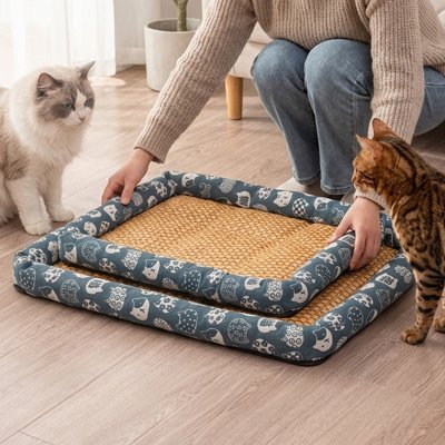 TAPIS RAFRAICHISSANT POUR CHAT | CONFORT ESTIVAL - Leschamour