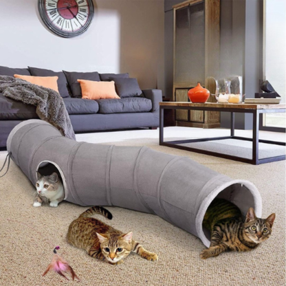 tunnel pour chat jouet pliable