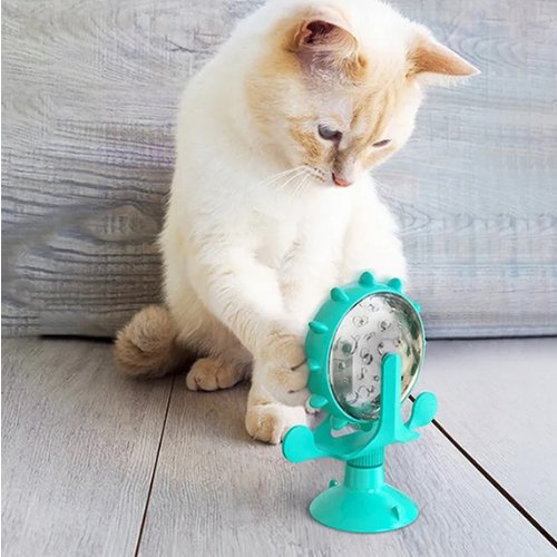 DISTRIBUTEUR DE CROQUETTES POUR CHAT - WHEELCAT™ - Leschamour